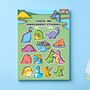 Dinosaur Sticker Sheet | Cute Stickers, thumbnail 1 of 5