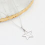 Personalised Sterling Silver Star Charm Necklace, thumbnail 1 of 3