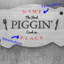 Personalised Pig Shaped Chopping Board, thumbnail 3 of 5