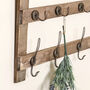 Farmhouse Wooden Wall Shelf With Hooks, thumbnail 4 of 4