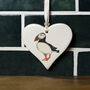 Puffin Ceramic Heart, thumbnail 1 of 3