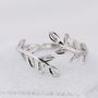 Sterling Silver Olive Leaf Ring, thumbnail 7 of 12