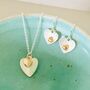 Silver Plated And Rose Gold Heart Necklace, thumbnail 3 of 6