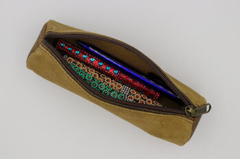 Canvas And Leather Pencil Case, 2 of 9
