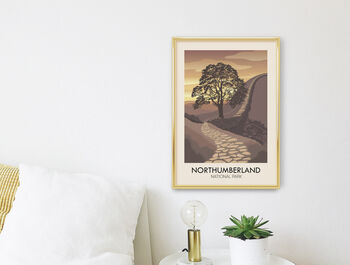 Northumberland National Park Travel Poster Art Print, 3 of 8