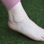 925 Silver Cowrie Shell Indian Payal Anklet, thumbnail 2 of 7