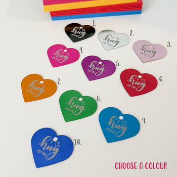 Personalised Rainbow Little Hug Token Card For Auntie, 2 of 6