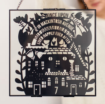 Personalised New Home Gift Papercut, 2 of 4