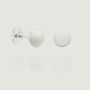 Sterling Silver Stud Earrings In White, thumbnail 1 of 4