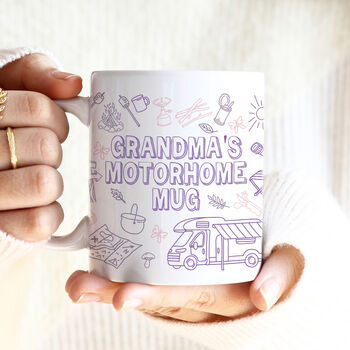 Personalised Motorhome Doodles Ceramic Mug, 2 of 3