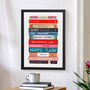 Personalised Book Print For Couples, thumbnail 1 of 5