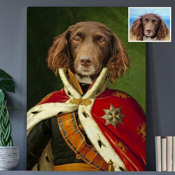 Personalised Admiral Officer Renaissance Pet Portrait, 3 of 12