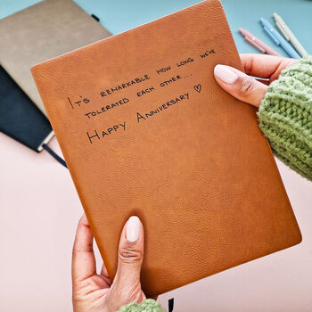 Personalised Anniversary Your Handwriting Notebook, 3 of 6