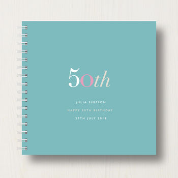 Personalised 50th Birthday Memory Book Or Album, 11 of 12