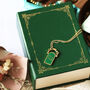 Personalised Lucky Clover Enamel Pendant Necklace, thumbnail 6 of 7