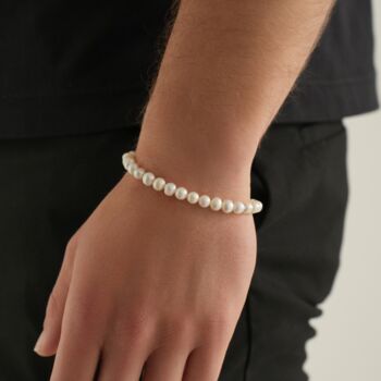 Mens Freshwater Pearl Bracelet Chain, 4 of 8