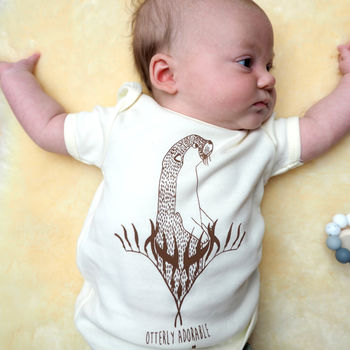Organic 'Otterly Adorable' Baby T Shirt, 4 of 6