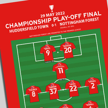 Huddersfield Vs Nottingham Forest Play Offs 2022 Print, 2 of 2