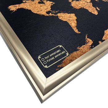 World Travel Map With Pins Cork Board Traveller Gifts, 9 of 10