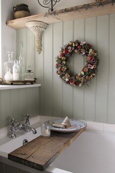 Lavender And Poppy Wreath Home Wall Decoration, 7 of 9