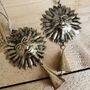 Hanging Brass Sun With Indian Bell Wind Chime, thumbnail 4 of 5