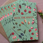 Deck The Halls Vintage Style Botanical Christmas Cards, thumbnail 2 of 5