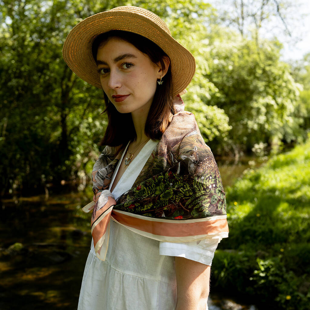 THE ARTIST LABEL - SOME MORNING ARE BRIGHTER SILK SCARF main image 0
