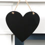 Hanging Heart Shaped Chalkboard, thumbnail 1 of 4