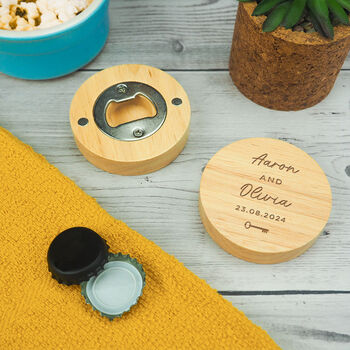 Personalised First Home Bottle Opener For Couple, 5 of 8