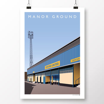 Oxford United Manor Ground London Road Entrance Poster, 2 of 8