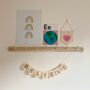 Personalised Name Rose Gold Glitter And Ivory Bunting, thumbnail 4 of 5