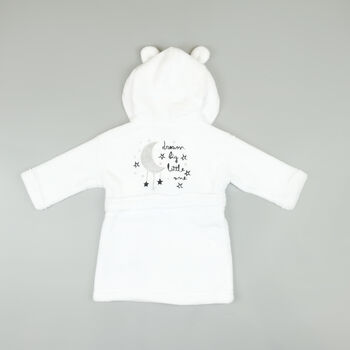 Personalised 'Dream Big' Baby Dressing Gown, 2 of 2