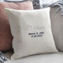 Personalised Silver Anniversary Embroidered Cushion, thumbnail 2 of 10