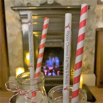 Personalised Christmas Paper Straws, 2 of 9