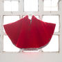 Bright Red Heritage Cape, thumbnail 2 of 3