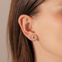 Crystal Knot Clip On Earrings, thumbnail 1 of 4