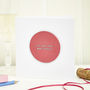 Personalised Champagne Glass Leather Coaster Card, thumbnail 1 of 5