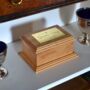 Personalised Wooden Urn For Ashes Custom Oak Urn For Humans And Pets, thumbnail 4 of 5