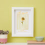 Personalised Birth Flower Framed Print, thumbnail 10 of 12