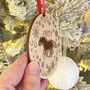 Snowflake Wreath Pet Horse Wood And Acrylic Decoration, thumbnail 2 of 6