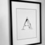 'Letter A' Linear Illustration Print, thumbnail 5 of 6