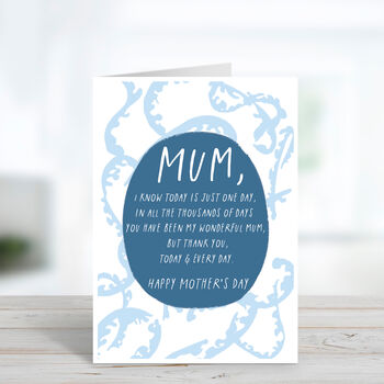 Today And Everyday Mother's Day Card, 2 of 4