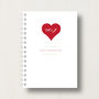 Personalised Love Heart Journal, thumbnail 1 of 4