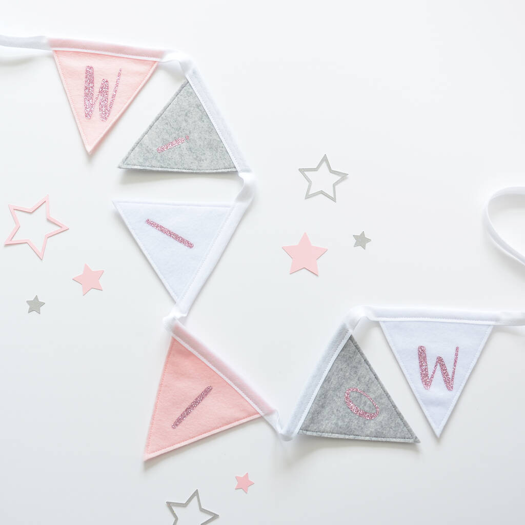 Personalised New Baby Felt Bunting, 1 of 11