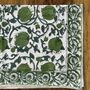 Dining Napkins, Indian Block Print, 18 Inches, thumbnail 1 of 9