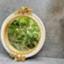 16cm Small Round Gold Floral Decorative Wall Mirror Cream, thumbnail 7 of 9