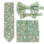 Handmade Wedding Tie In Sage Green Floral Print, thumbnail 1 of 10