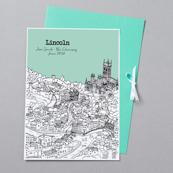 Personalised Lincoln Graduation Gift Print, 9 of 9