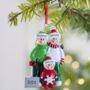Family Personalised Christmas Decoration With Shovel, thumbnail 2 of 3
