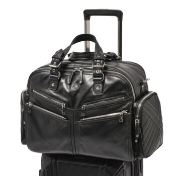 Westwood Leather Weekender Travel Bag, 6 of 9